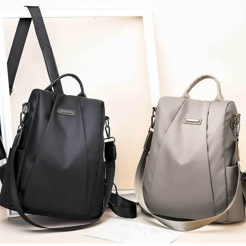 Anti-theft Double Shoulder Bags Wen Waterproof Oxford Cloth Travel Backpack Nyl Backpacks Accessories for Travel Students Y250724