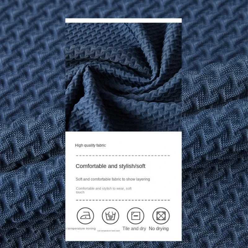 Summer New Mens Lop-up Hollow Short-sleeved Polo Shirt Ice Silk Breathable Business Fashion T-Shirt Male Brand Clothes XJ250725