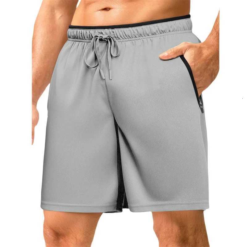 2025 Summer Brand Men Sports Shorts Quick Dry Zipper Pocket Training Shorts Summer Fitness Joggers Casual Gym Shorts Pants Male W250724