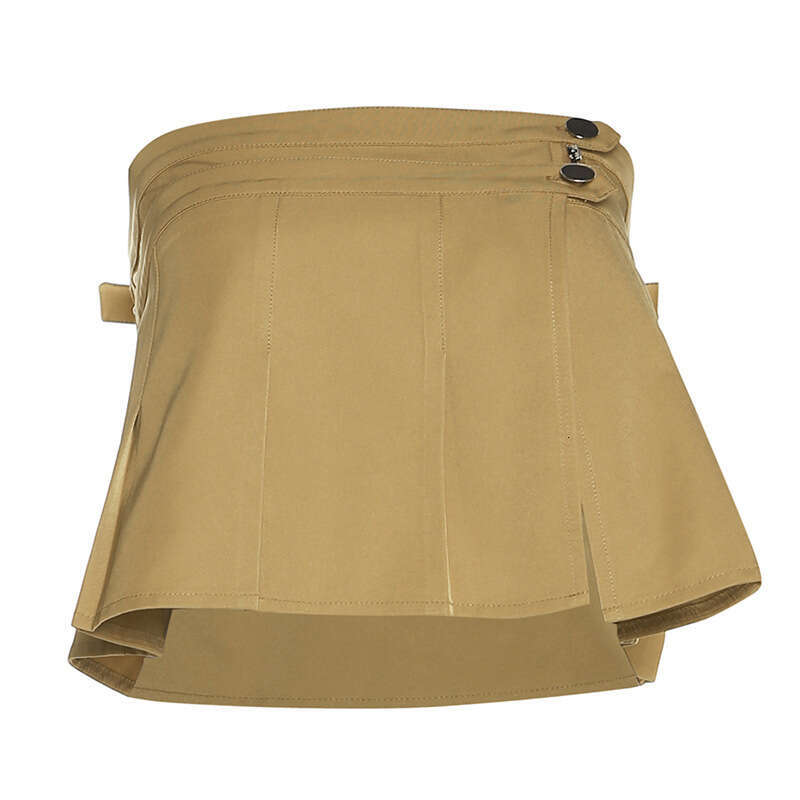 2023 Spring Summer New Women's Solid Color Slim Fit Tube Top Vest Fashion High Waist Wide Leg Pants 2f9
