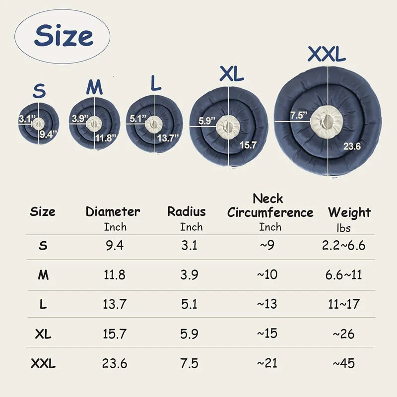 Pet Cat Dog Elizabethan Collar nylon Protective Cone Cat Dog Wound Healing Anti-Licking Cat Collar Shame Circle 250716