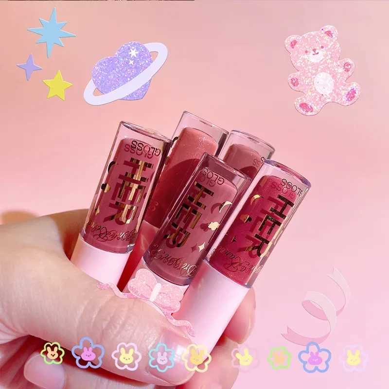 8 Colors Liquid Lipstick Waterproof Moisturizing Long Lasting Shiny Lip Gloss Natural Makeup Jelly Lip Glaze Shimmer CosmeticsXJ250724