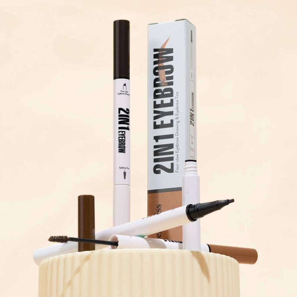 Waterproof Pen 2-in-1 And Tint Microblading Eyebrow Pencil with 4 Split Head for Perfect Brows X250725