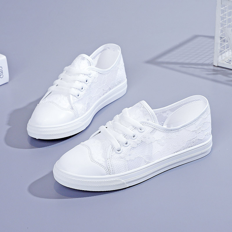 2025 Spring Summer New Women's Breathable White Versatile Mesh Shoes Ins Trend Thin Casual Sneakers ddmythur