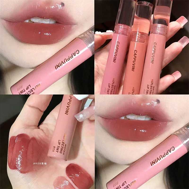 2024 New 6 Color Mirror Dyeing Lip Gloss Moisturizer Liquid Lipstick Waterproof Long Lasting Red Lip Tint Korean Makeup CosmeticXJ250724