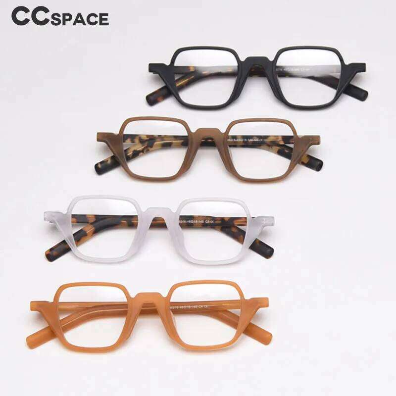 49812 Retro Acetate Optical Glasses Frames Men Women Fashion Prescription Eyeglasses Frosted Material