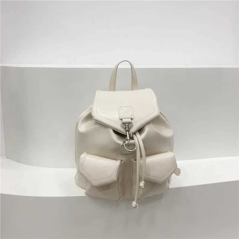 Self-made Korean Ins New Wens Casual Large Capacity Double Shoulder Bag Simple Versatile Wens Backpack Y250724