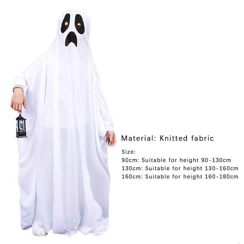 New Halloween Cloak Kids Adult Funny Cape White Ghost Cloak Cosplay Costume Masquerade Carnival Cloak Z250725