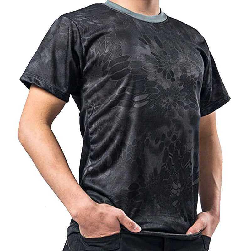 Summer Trend Personality Muscle Mens T-shirt 3D Printing Camouflage Short-sleeved Fashion Mens Tough O-neck Quick-drying Top Y250724