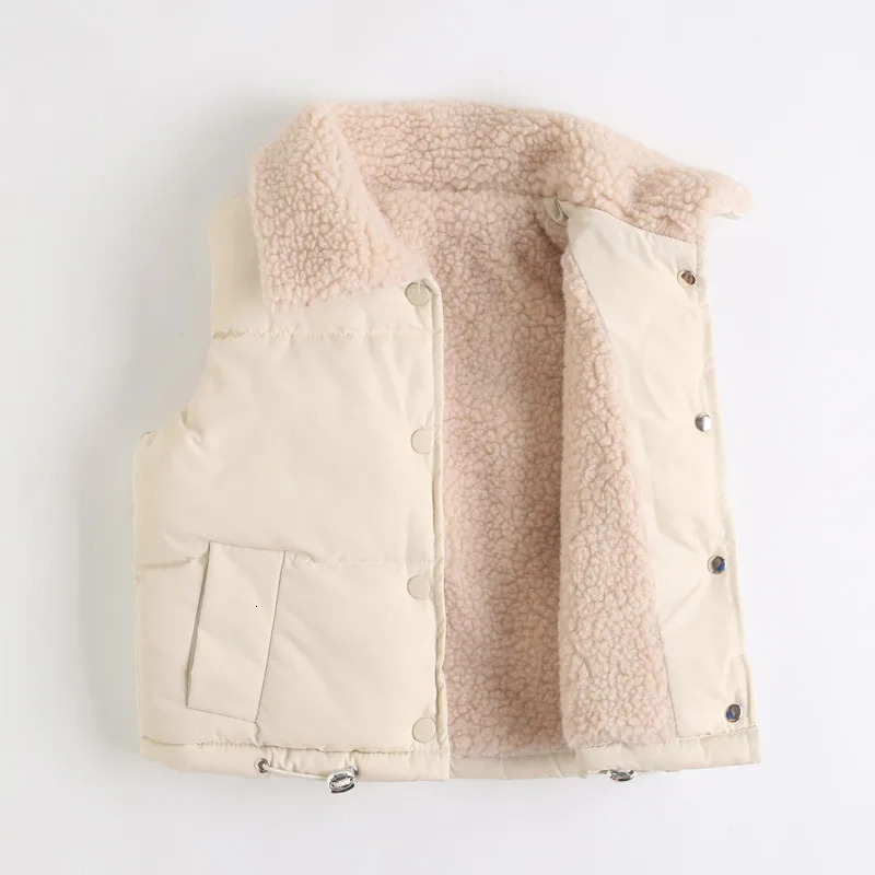 Kids Vest Jackets For Girls Outerwear Winter Thick Plus Velvet Boy Jacket Year Costumes Warm Coats Baby Children Hooded Vest 250724