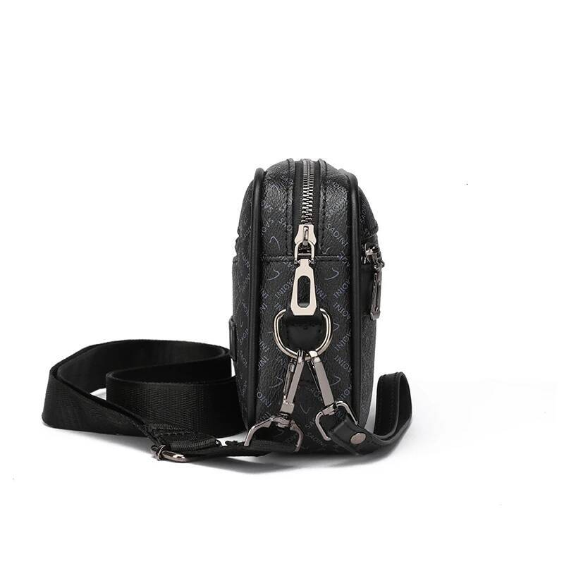 Business Men's High Quality Soft PU Leather Man's Handbag Shoulder Multi-Functional Men Clutch Bag With Waist Strap Sac