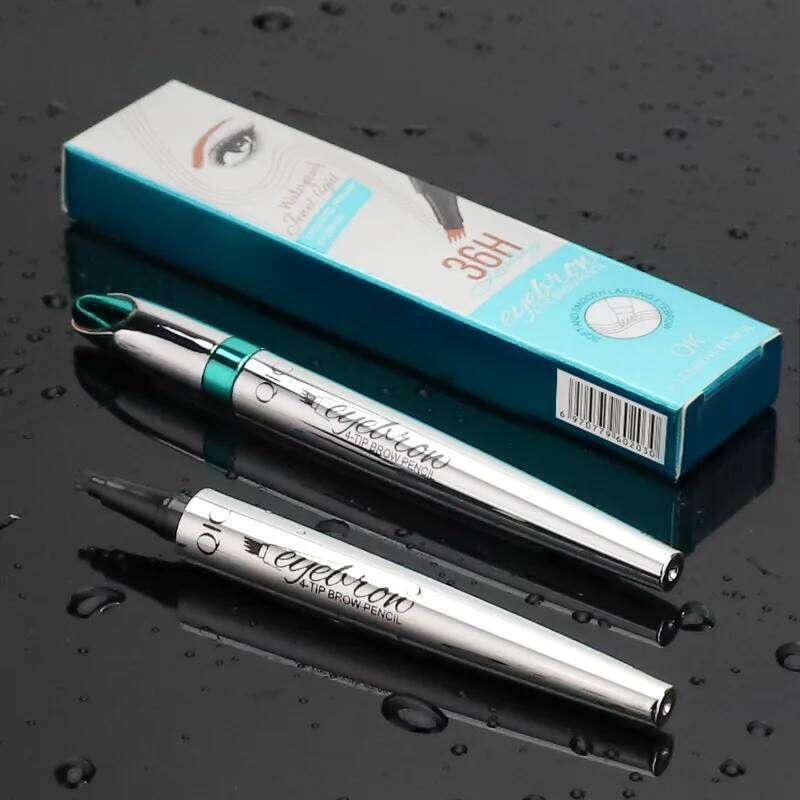 Four-Jaw Ultra-Fine Eyebrow Pencil 3D Waterproof Tip Tattoo Cosmetic Long Lasting Natural Dark Brown Liquid Eye Brow Pen X250725