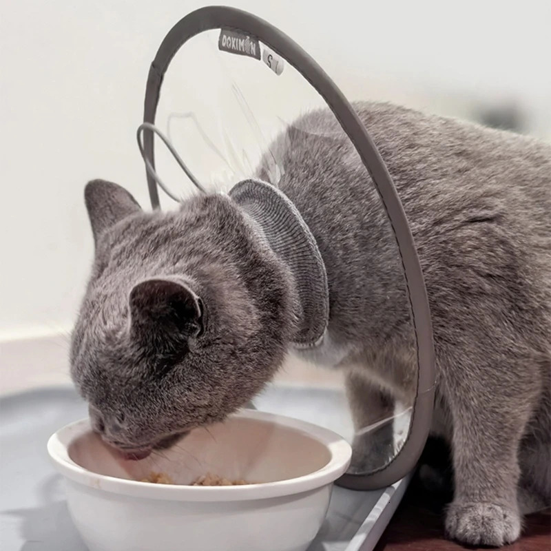 Comfortable Pet Recovery Clear Cone Collar Multiple Size Adjustable Recovery Collar Soft For Pet Dog Cats 250716