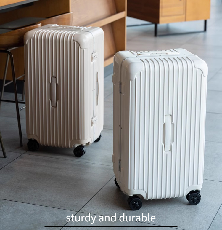 Designers Same Style Luggage Female Large Capacity Thickened Aluminum Frame Travel Box Male Student Pull Bar Password Box