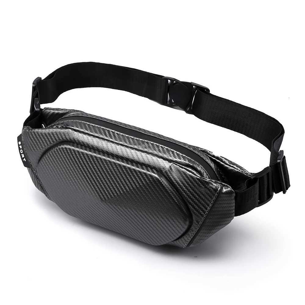 Mens carbon fiber skin mini shoulder bag bags for men sling bag mens bag Y250724