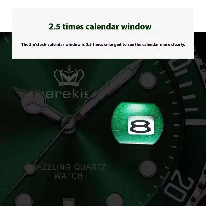 DHwatches POEDAGAR Kafeio New Men's Watch with Stainless Steel Band Waterproof Calendar Luminous Tremolo Student Charm-Hot Selling on
