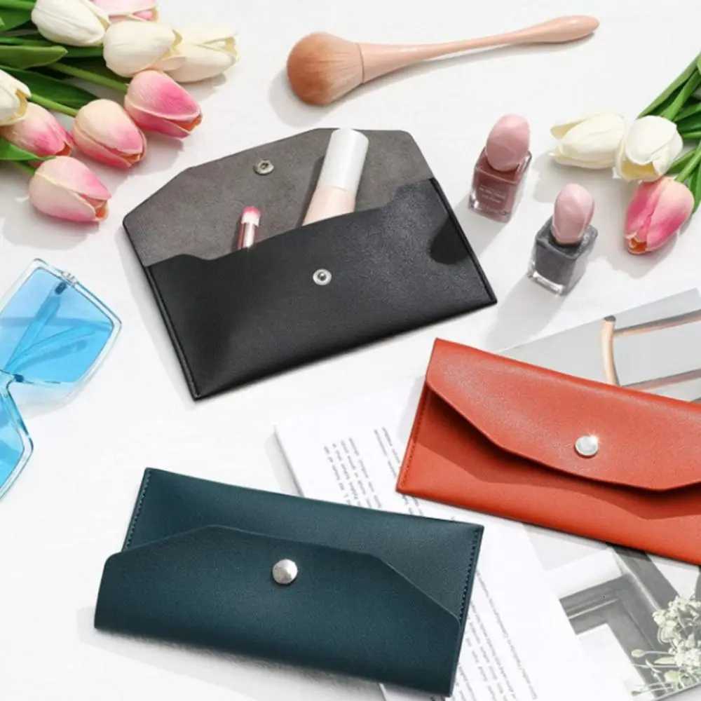 Envelope Wallet PU Leather Cash Envelope Wallet Classic Fashion Long Womens Wallet Ferrule Name Card Holder Gift Z250725