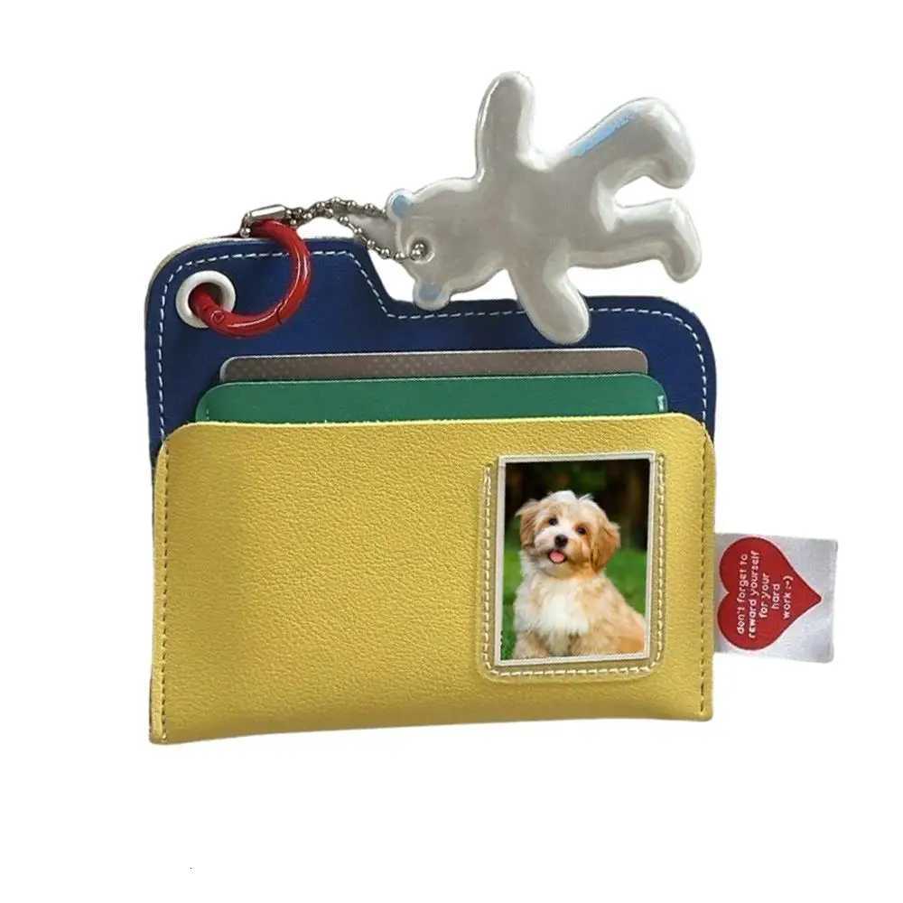 Ultra-thin PU Portable Storage Travel Passport Protector Card Bag Card Holder Passport Holder Wallet Color Contrast Card Bag Z250725