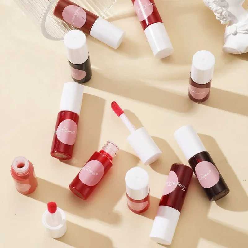 10 Color Lip Tint Stain Cheek Tint Moisturizing Liquid Lipstick Long-lasting Waterproof High Pigment Lipgloss Rouge Water MakeupXJ250724