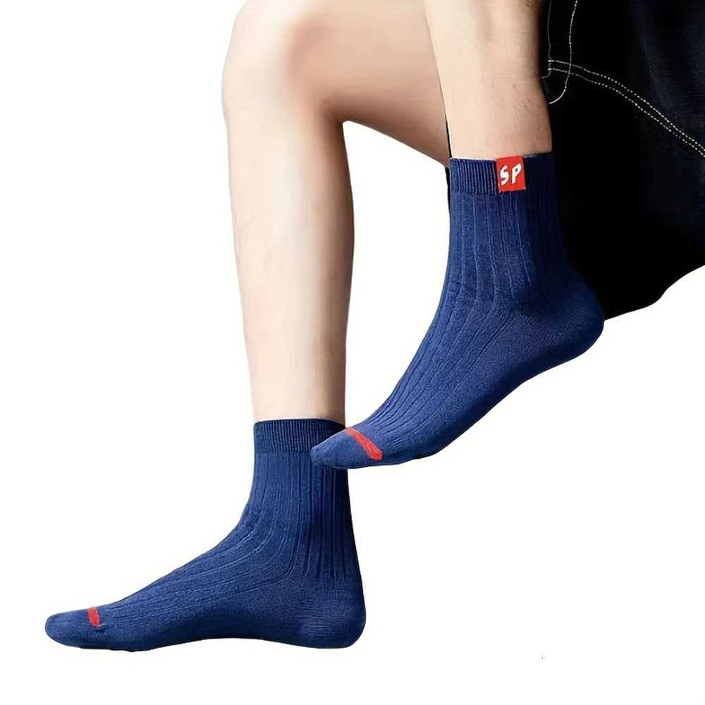 5/10/15/20 Pairs Men Socks Breathable Cotton Sports Stockings Comfortable Men Socks Sweat Absorption Business Socks Letter Print X250725