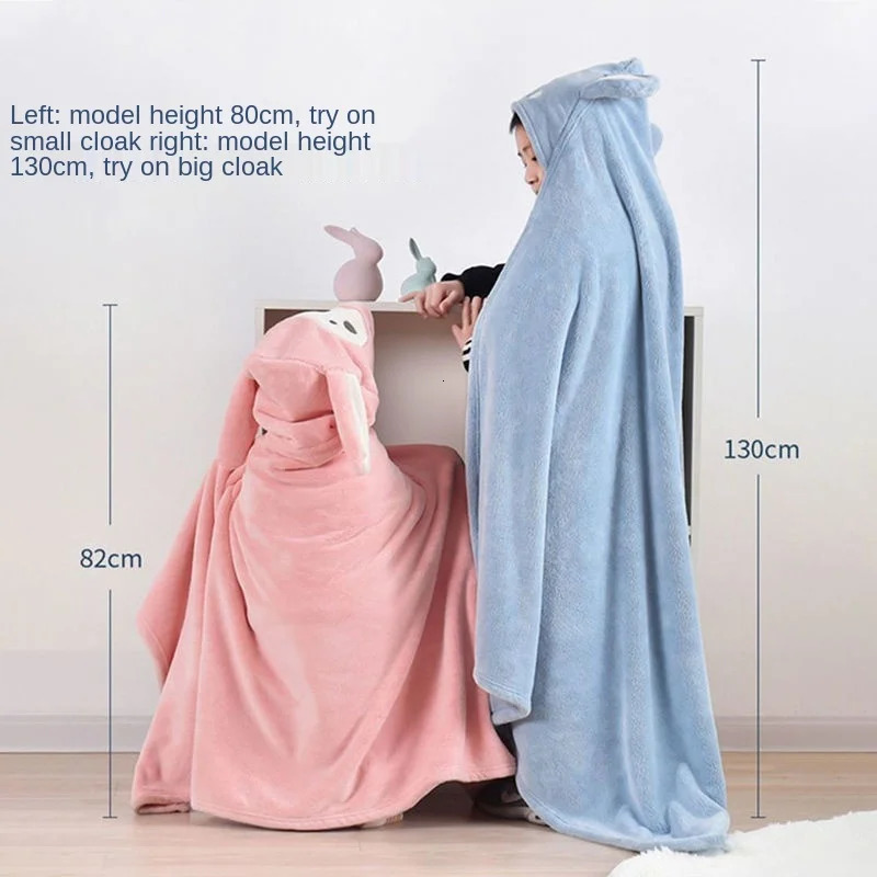Thickened Bath Towels Cute Children born Baby Super Soft Absorbent Pure Cotton Hooded Cloak Towel Can Be Worn Blanket 250725