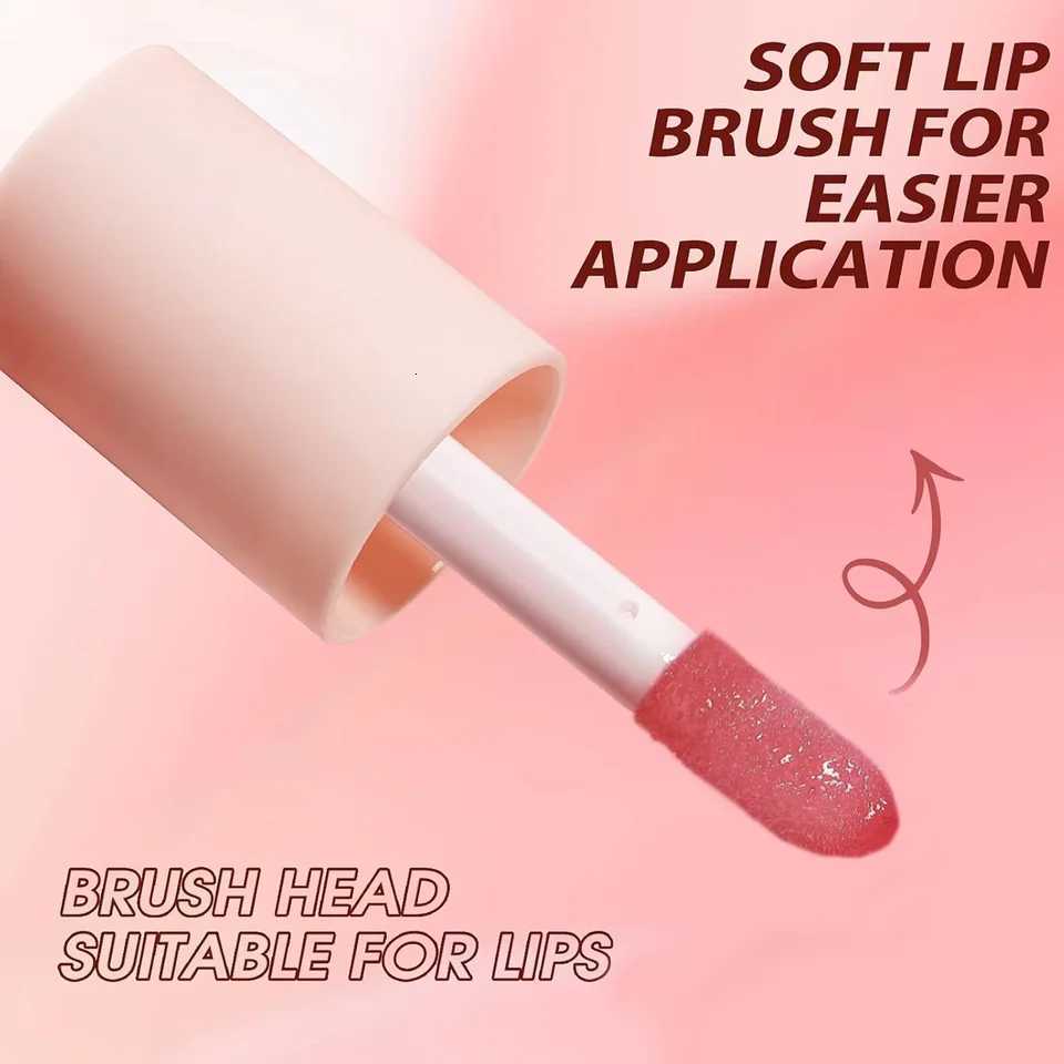Four color mirror lip gloss lip oil nude brown moisturizing transparent lip makeup cosmeticsXJ250724