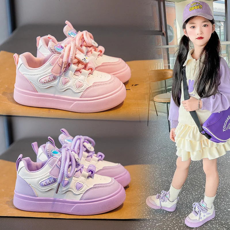 Spring Autumn Girls Fashion Sneakers Princess Style Lightweight Casual Shoes for Little Girls 250725