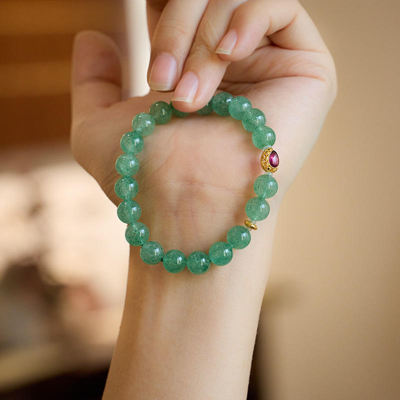 New Design New Chinese Style Colorful Natural Stone Bracelet Dopamine Inspired Unique Versatile Jewelry for Women