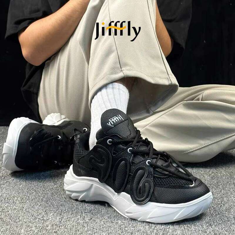 Jifffly Dad Sneakers Women's Autumn/Winter Collection - Classic White Vintage Style Couples' Athletic Shoes