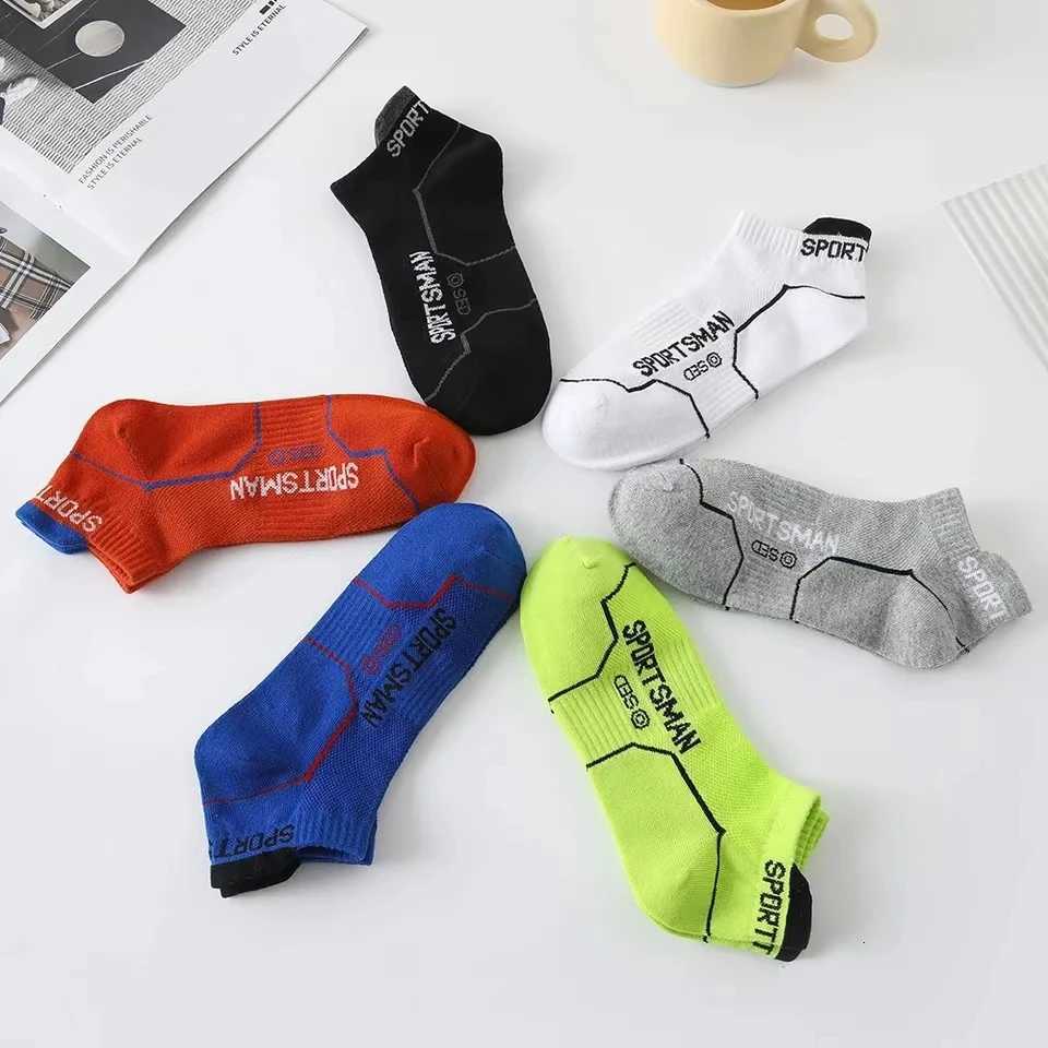 10 Pairs High Quality Men Ankle Socks Breathable Cotton Sports Socks Mesh Run Athletic Summer Thin Cut Short Socks Size 38-45 X250725