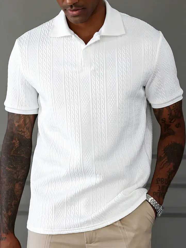 Mens Summer Casual Fashion Polo Shirt is Versatile and Suitable for Any Occasion with Lightweight and Breathable Fabric XJ250725