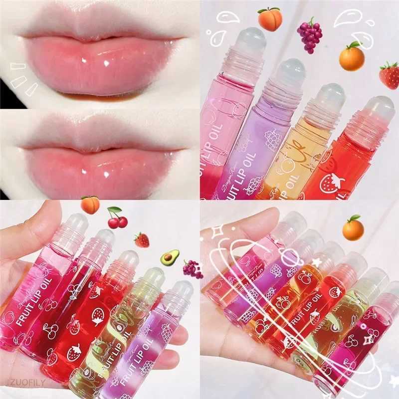 Fruit Lip Gloss Transparent Lip Oil Moisturizing Reducing Lip Lines Nourishes Lips Waterproof Long-lasting Liquid Lips CosmeticsXJ250724
