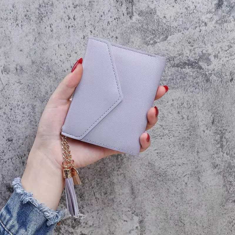 Mini Tassel Wallet Women Fashion Purse Female Short Mini Wallets Korean Students Lovely Purse Female Small Wallet for Women Z250725