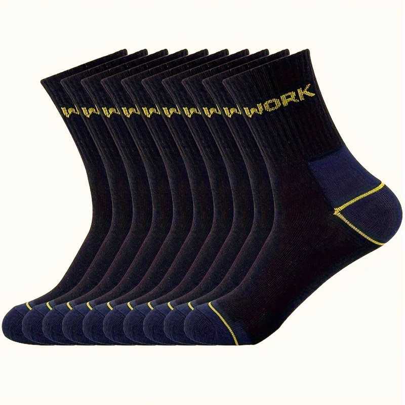 6/12 Pairs High-Quality Men Business Odor Proof Mid Tube Socks Sweat Absorbing Breathable All Season Sports Leisure Socks X250725
