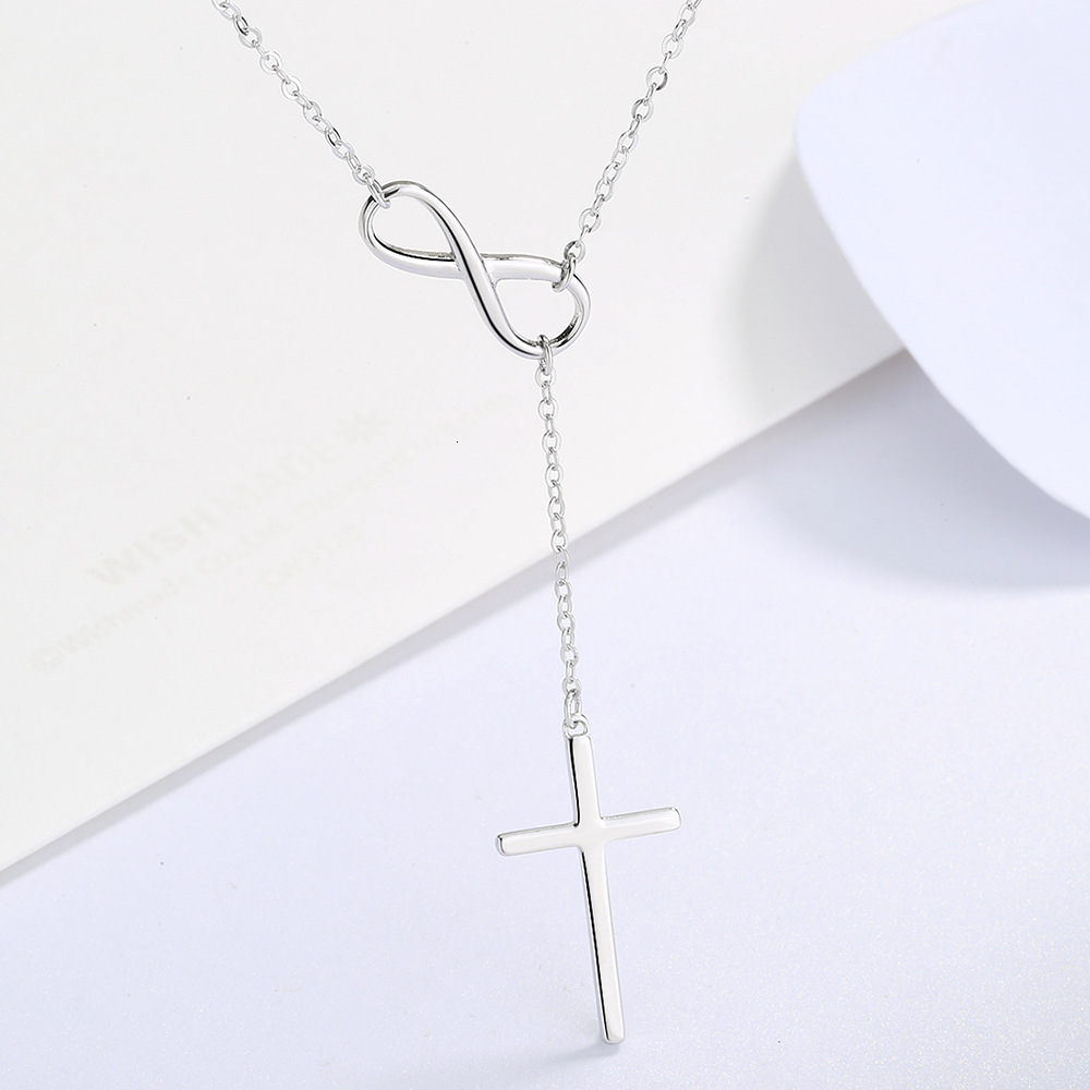 Hot-selling Classic Fashion Cross Pendant Fresh Style Women's Halloween Sterling Sier Jewelry