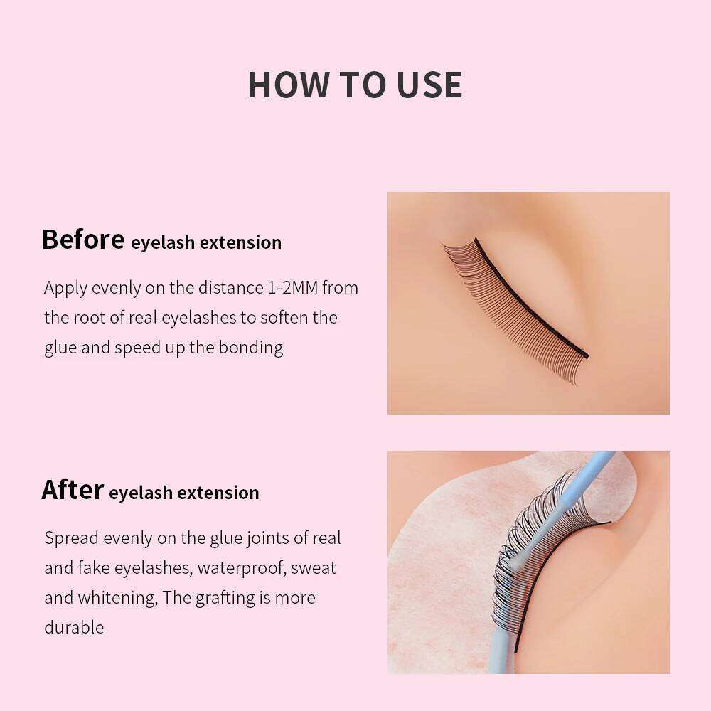 GLAMLASH 10ml/15ml Super Bonder fixing agent Extensions Primer Lashes Glue Help adhesive for Eyelash X250725
