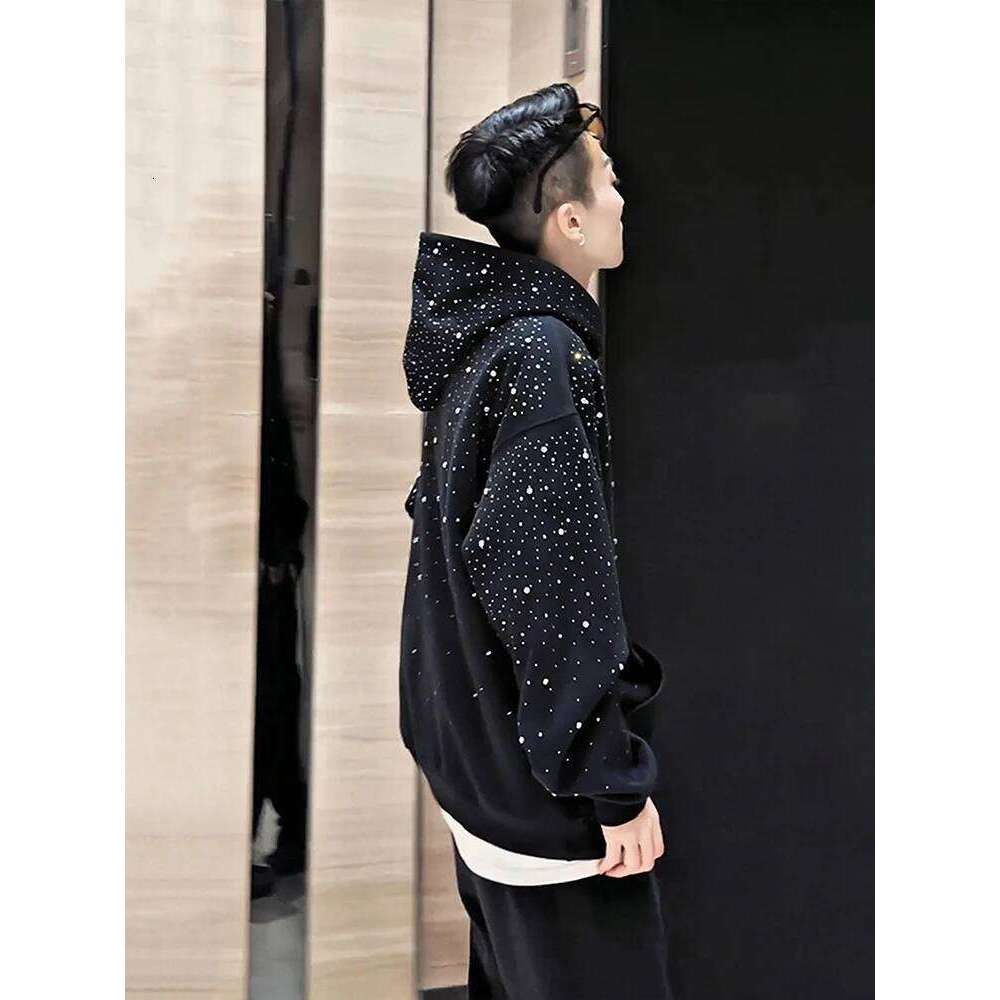 Men's 2025 Spring Autumn New Fashion Tops High-End Hoodies Jackets Babysbreath Hot Dia Shoulder Padded Hooded Sweatshirts