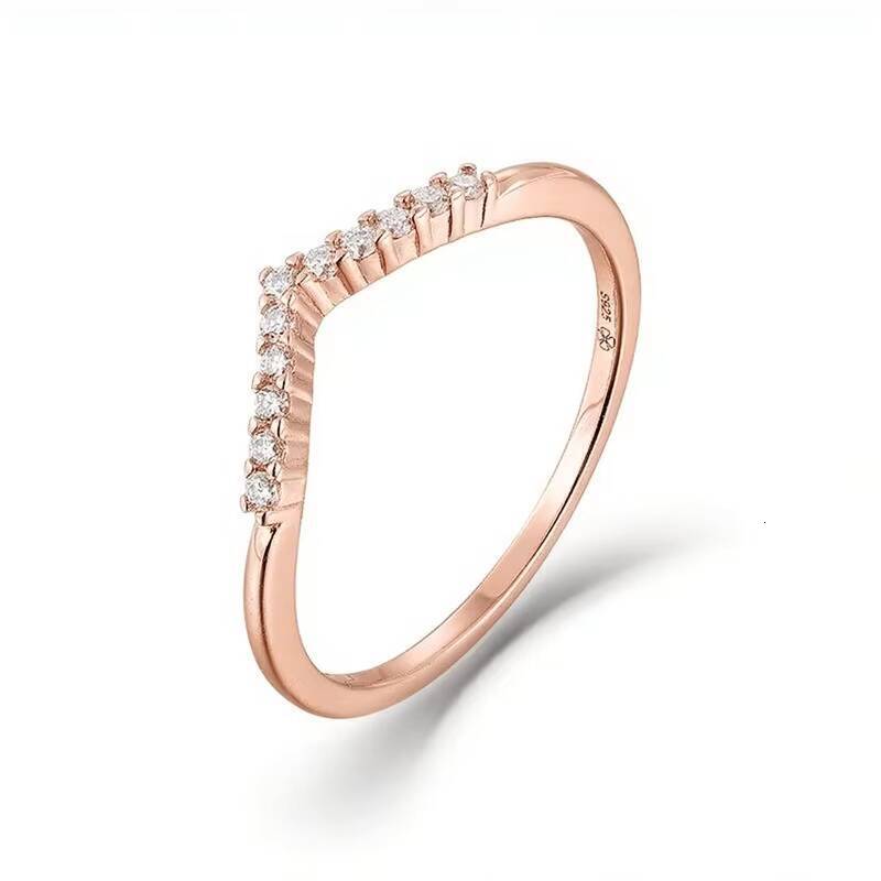 Moissanite Ring Engagement S925 Pure Silver Inlaid with High-quality Moissanite Simple and Cute Design Ring