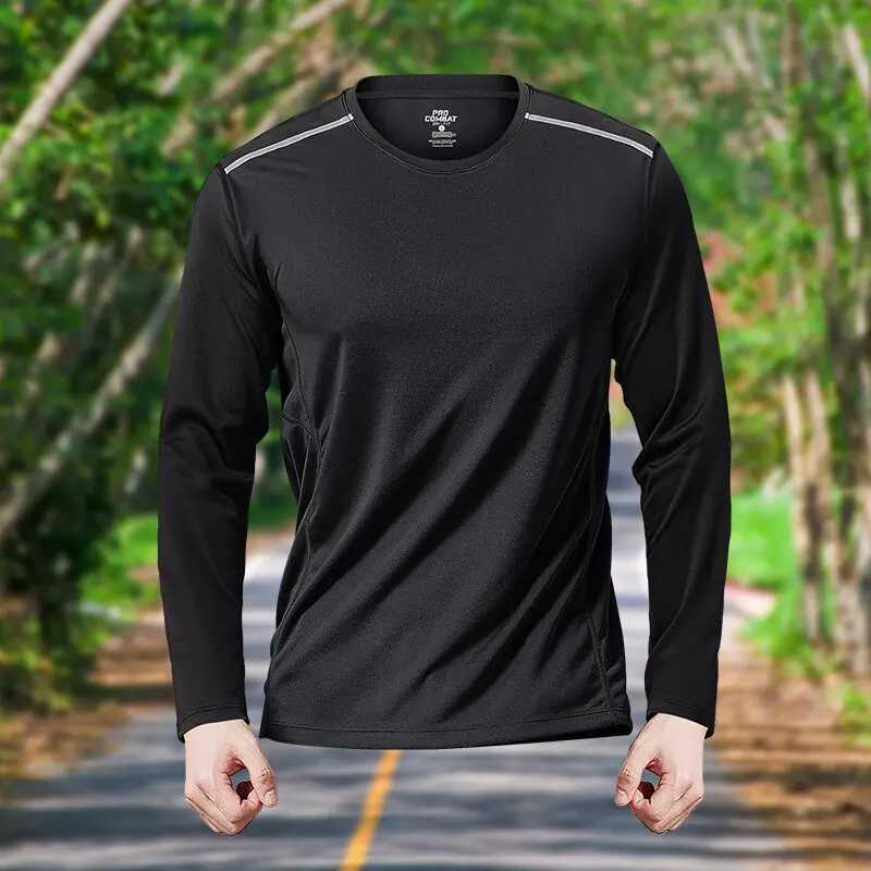 Fitness Clothes Mens Long sleeved T-shirt Autumn Winter Tights Quick-Drying Clothes Training Sports T-Shirt basketball Running Y250724