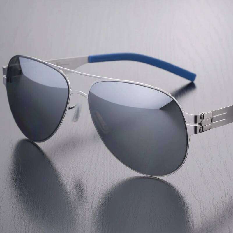 German Brand Pilot Sunglasses Men Ultralight Screwless Frog Mirror Sunglass for Women Outdoor Fashion Sun Glasses