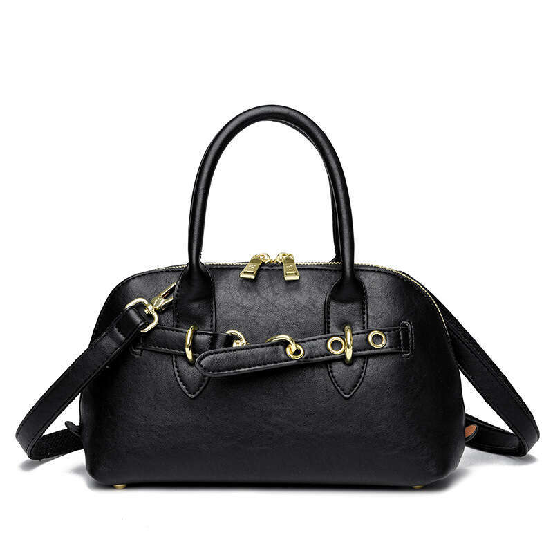 Handheld Commuter for Women, Autumn and Winter New Trendy Niche Underarm Bag, Large Capacity Bowling Shell Bag