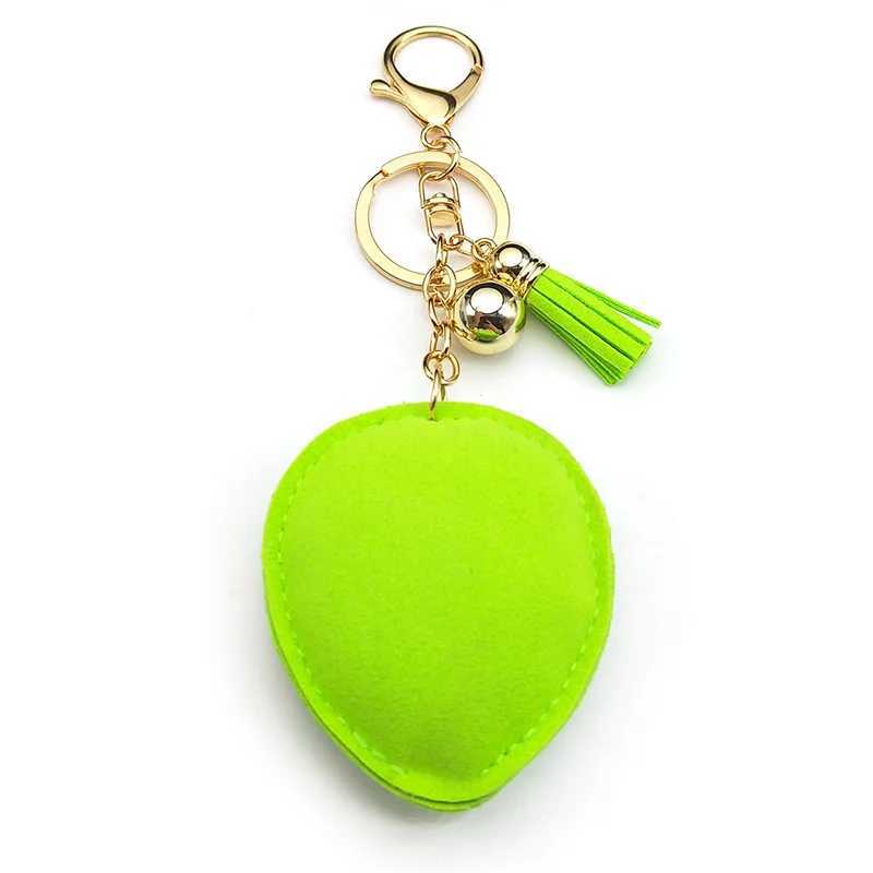Alien Head Crystal Keychain for Women Men Green Tassel Gold Color Keyring Holder Car Bag Accessories Decorations Jewelry 8731 250715