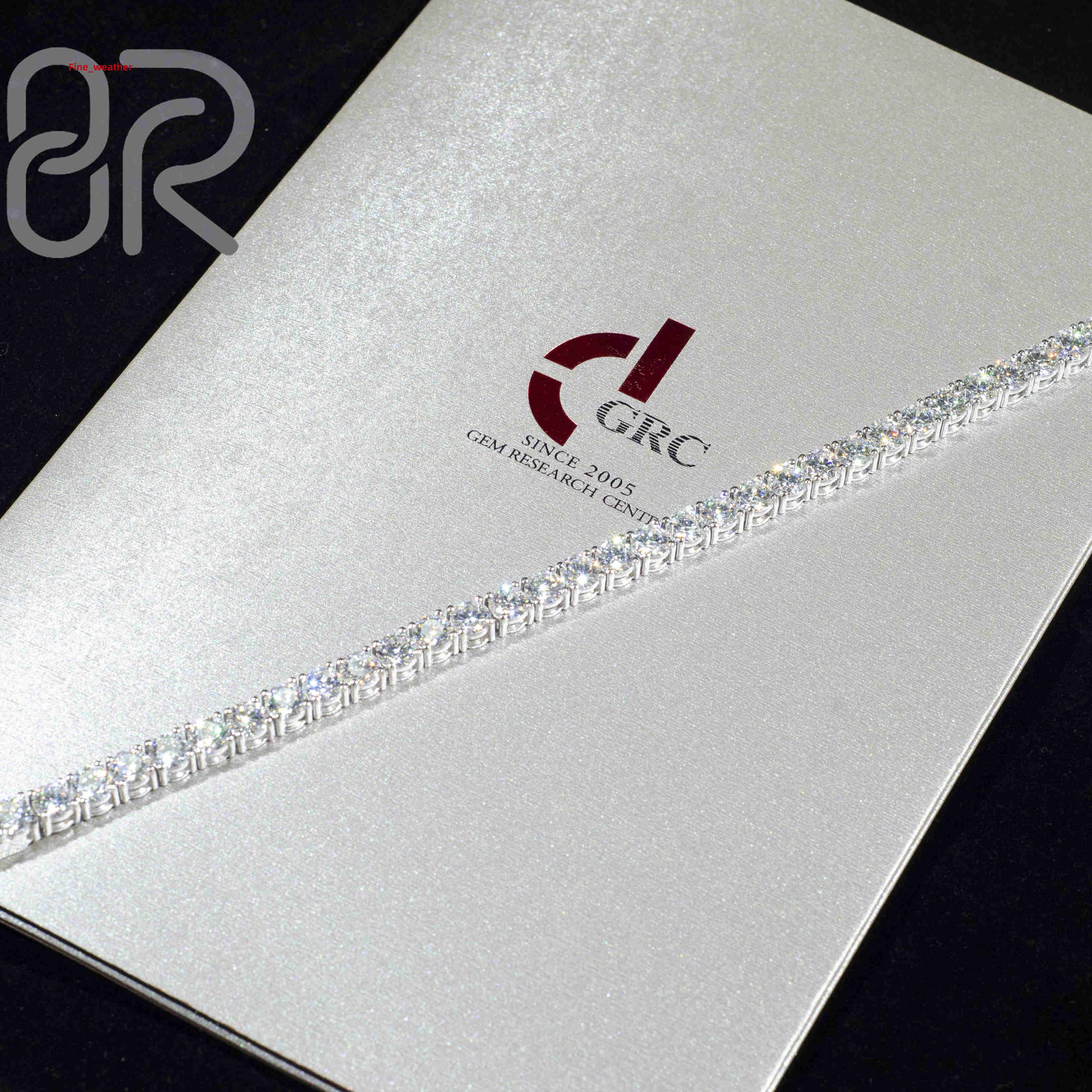 4x6mm 8 VVS Moissanite Tennis Bracelet Chain Custom Thick Bling Emerald 925 Sterling Silver Fine Jewelry