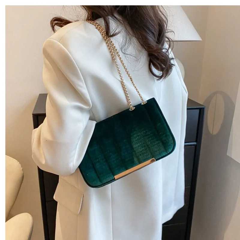2025 Vintage Velvet Clutch - Adjustable Gold Chain Crossbody Day to Night Luxury Purse Y250725