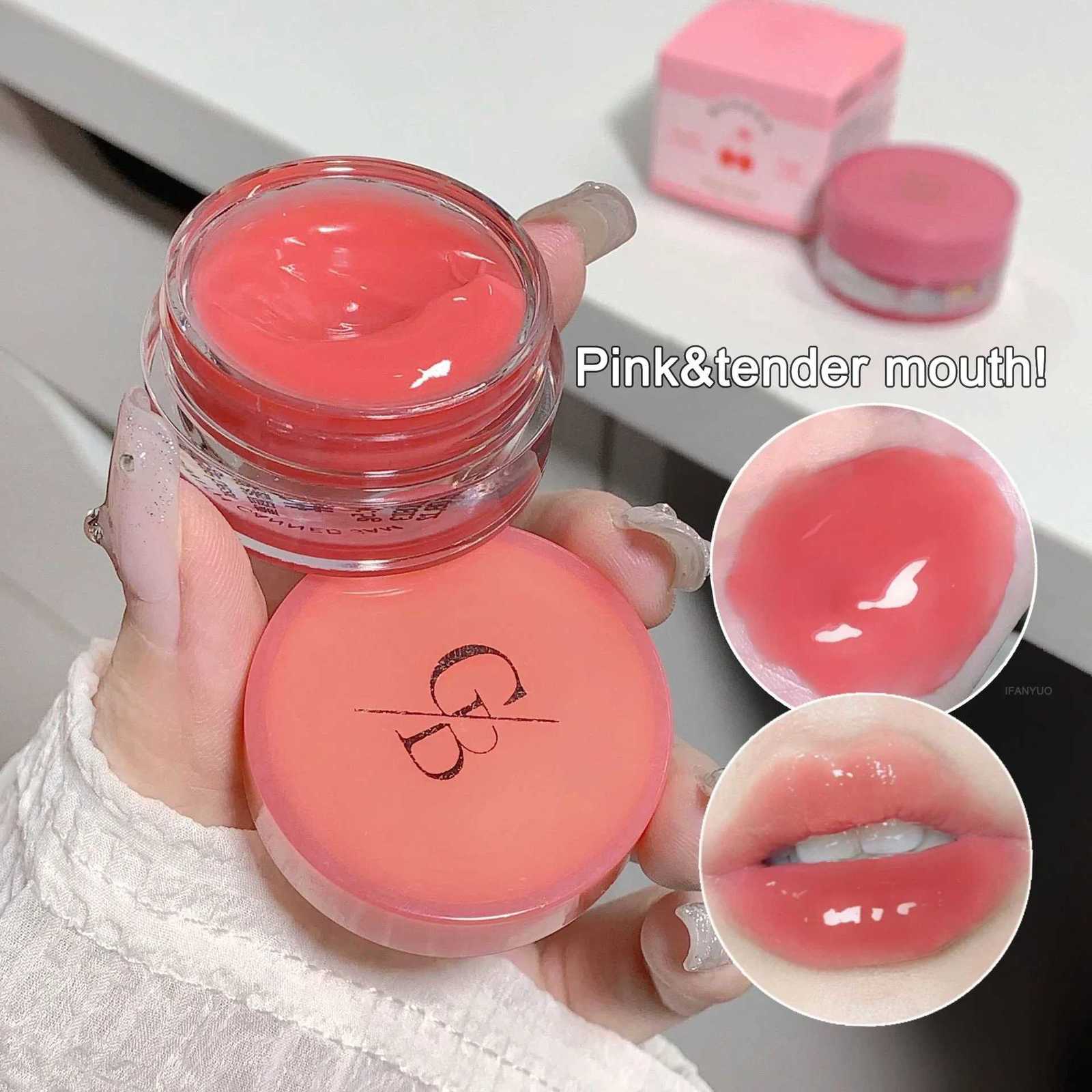 Lip Gloss with Canned Jam Long Lasting Moisturizing Jelly Lip Glaze Mirror Gloss Berry Pigment Liquid Lipstick Thick Lips MakeupXJ250724