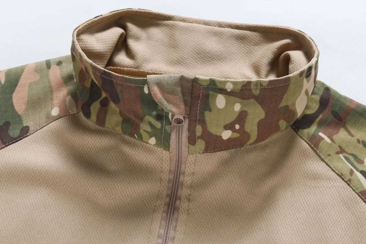 Men camouflage uniform Tactical Shirt Short Sleeve Quick Dry Combat T-Shirt Military Army T Shirt Outdoor Hunting Hiking Shirts Y250724