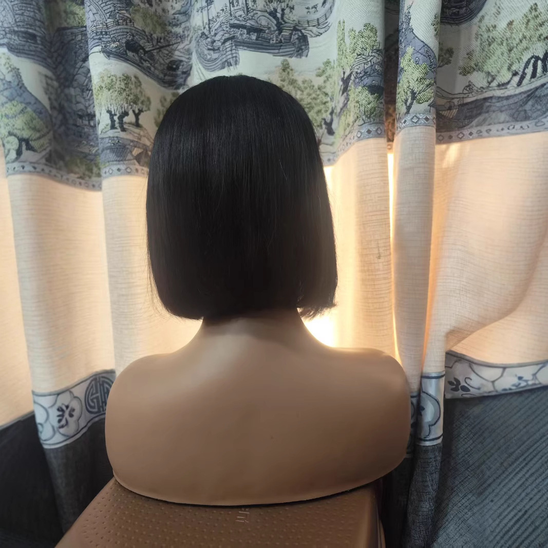2025 Bob Wig 4x4 HD Transparent Lace Front Wigs 100% Human Hair Pre Plucked Density Short Bob Glueless Straight Wigs Human Hair for Women Natural