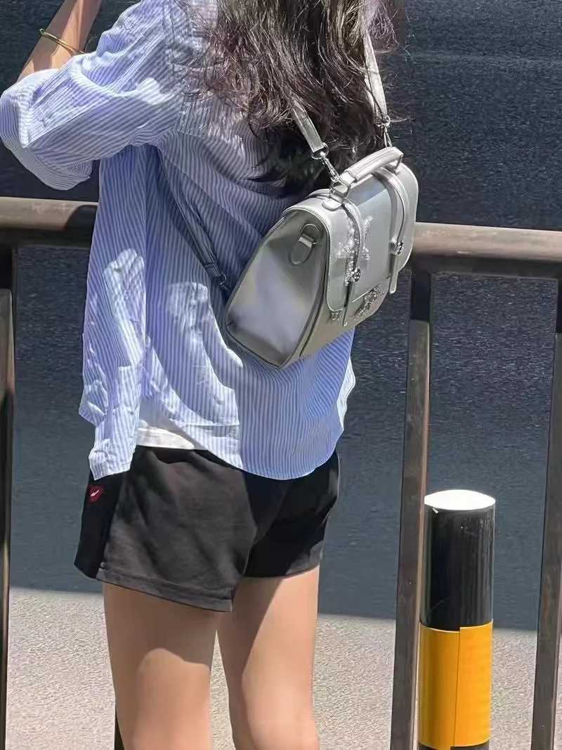 Jiaerdi Star Sier Backpack Wen 2023 New Harajuku Shine Leather Cute Y2k Mochila Fem Vintage Fairycore Backpacks Ahetic Y250724