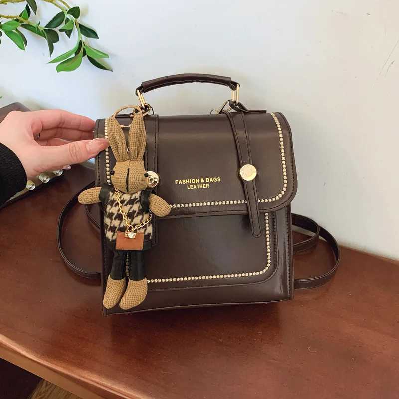 2025 New British Style Bag Versatile Backpack Mens Handheld Korean Edition Backpack Outdoor Travel Backpack Y250724