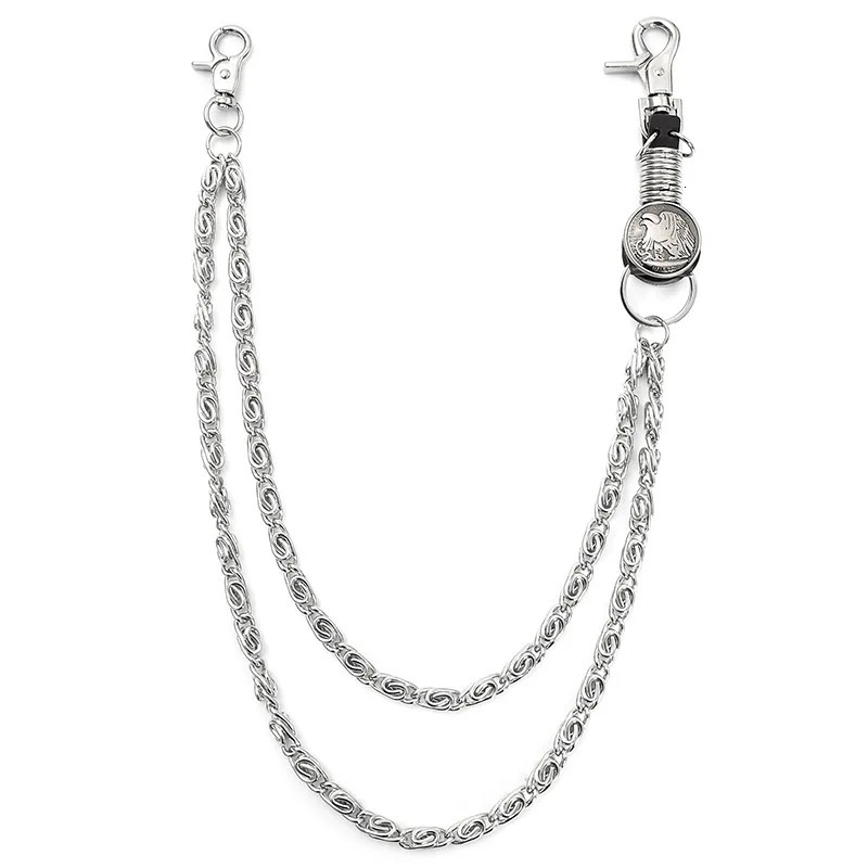 Punk Pants Chain Boy Fashion Multi-layer Keychains for Men Women Jeans Waist Chain Gothic Rock Jewelry Accessories 250722